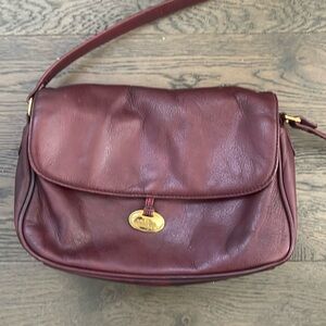 Aigner wine color purse
